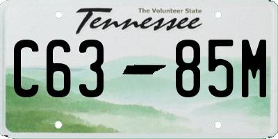 TN license plate C6385M