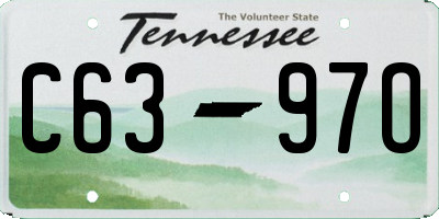 TN license plate C6397O