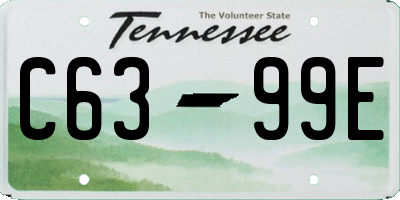 TN license plate C6399E