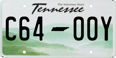 TN license plate C6400Y