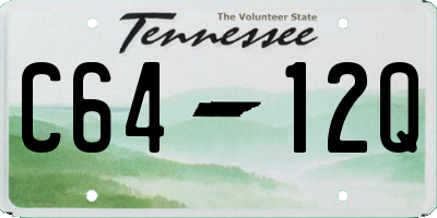 TN license plate C6412Q