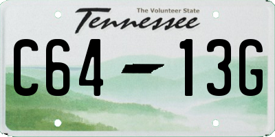 TN license plate C6413G