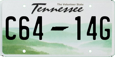 TN license plate C6414G