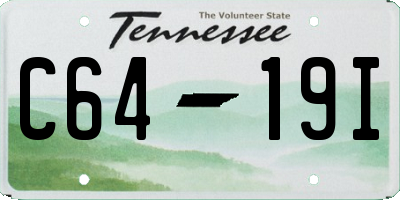 TN license plate C6419I