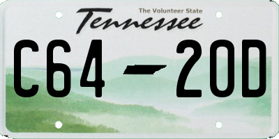 TN license plate C6420D