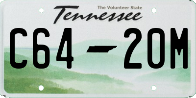 TN license plate C6420M