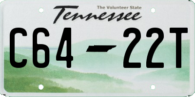 TN license plate C6422T