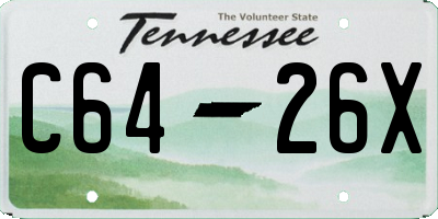 TN license plate C6426X