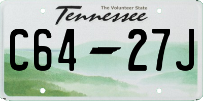 TN license plate C6427J