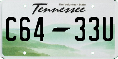 TN license plate C6433U