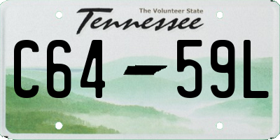 TN license plate C6459L