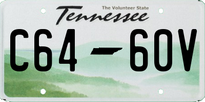 TN license plate C6460V