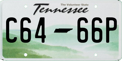 TN license plate C6466P