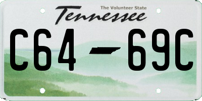 TN license plate C6469C