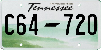 TN license plate C6472O