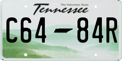 TN license plate C6484R