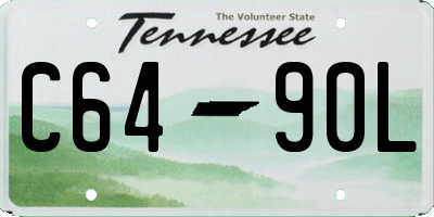 TN license plate C6490L