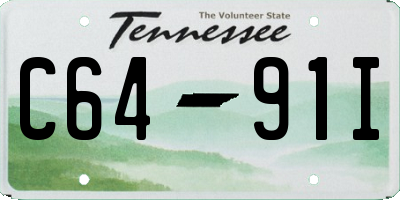TN license plate C6491I