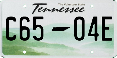 TN license plate C6504E