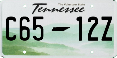 TN license plate C6512Z