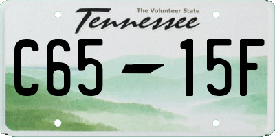 TN license plate C6515F