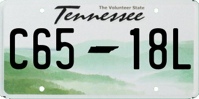 TN license plate C6518L