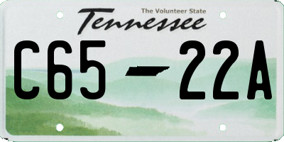 TN license plate C6522A