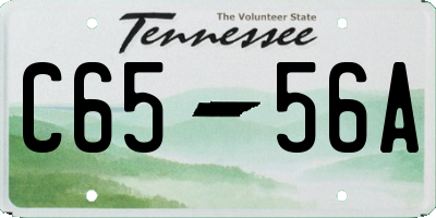 TN license plate C6556A