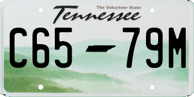 TN license plate C6579M