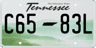 TN license plate C6583L