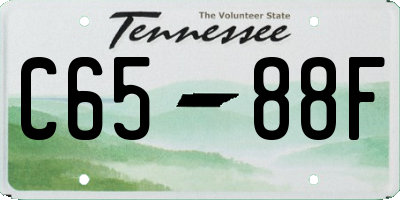 TN license plate C6588F