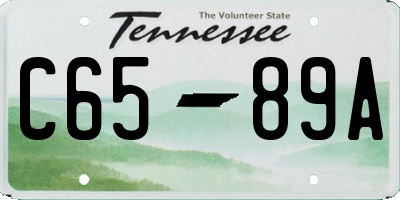 TN license plate C6589A
