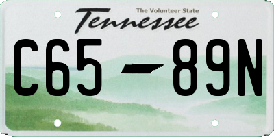 TN license plate C6589N