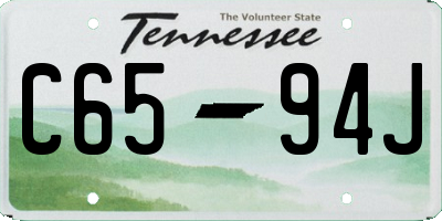 TN license plate C6594J