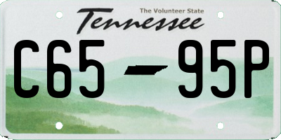TN license plate C6595P
