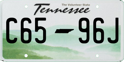TN license plate C6596J