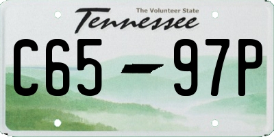 TN license plate C6597P