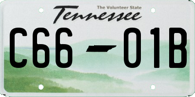 TN license plate C6601B