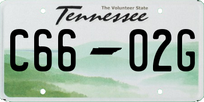 TN license plate C6602G