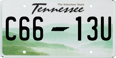 TN license plate C6613U