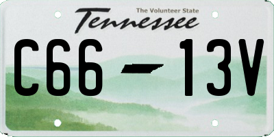 TN license plate C6613V