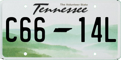 TN license plate C6614L