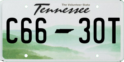 TN license plate C6630T