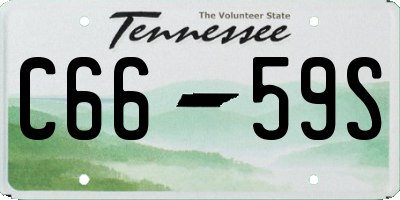 TN license plate C6659S