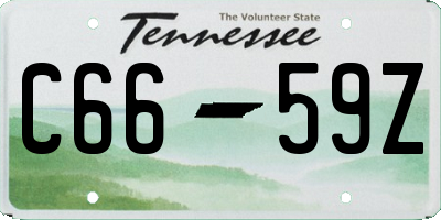 TN license plate C6659Z