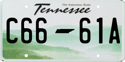 TN license plate C6661A