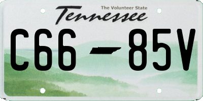 TN license plate C6685V