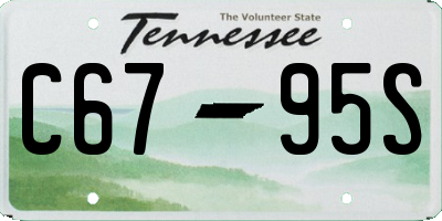TN license plate C6795S