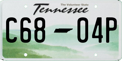 TN license plate C6804P