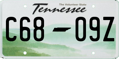 TN license plate C6809Z